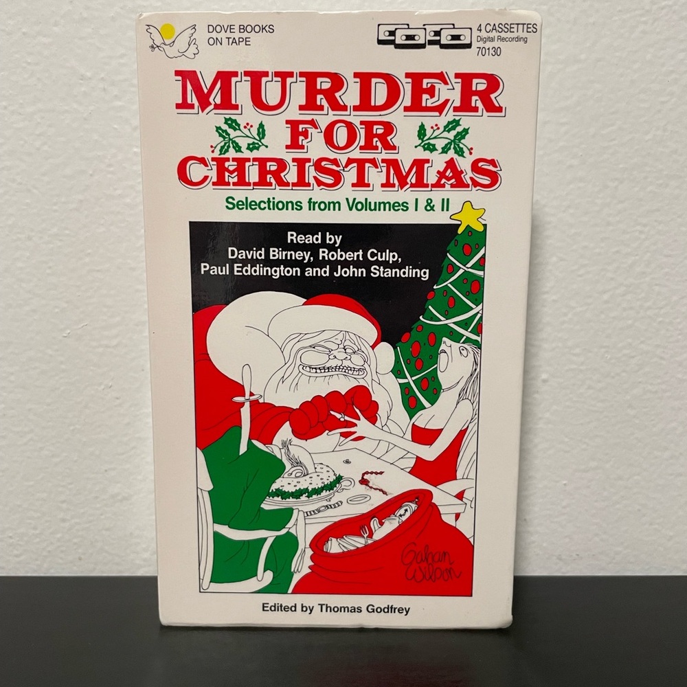 Murder For Christmas Cassette Unabridged Thomas Godfrey Set Of 4 Audiobook 1989